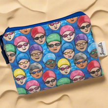 Load image into Gallery viewer, zip pouch - swimmers - underwater - large
