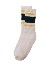 Load image into Gallery viewer, American trench - the retro stripe sock  -  forest/ amber
