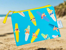 Load image into Gallery viewer, zip pouch - surfers - large
