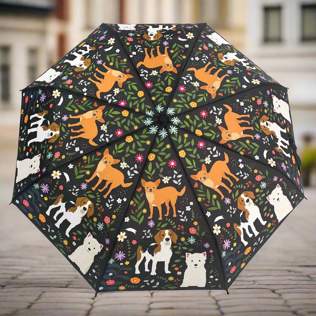 garden of puppy dogs  umbrella - naked decor