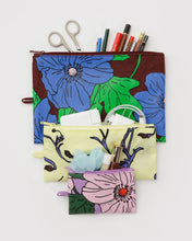 Load image into Gallery viewer, baggu -  flat pouch set - poppy mix - prebook arriving late oct/early nov
