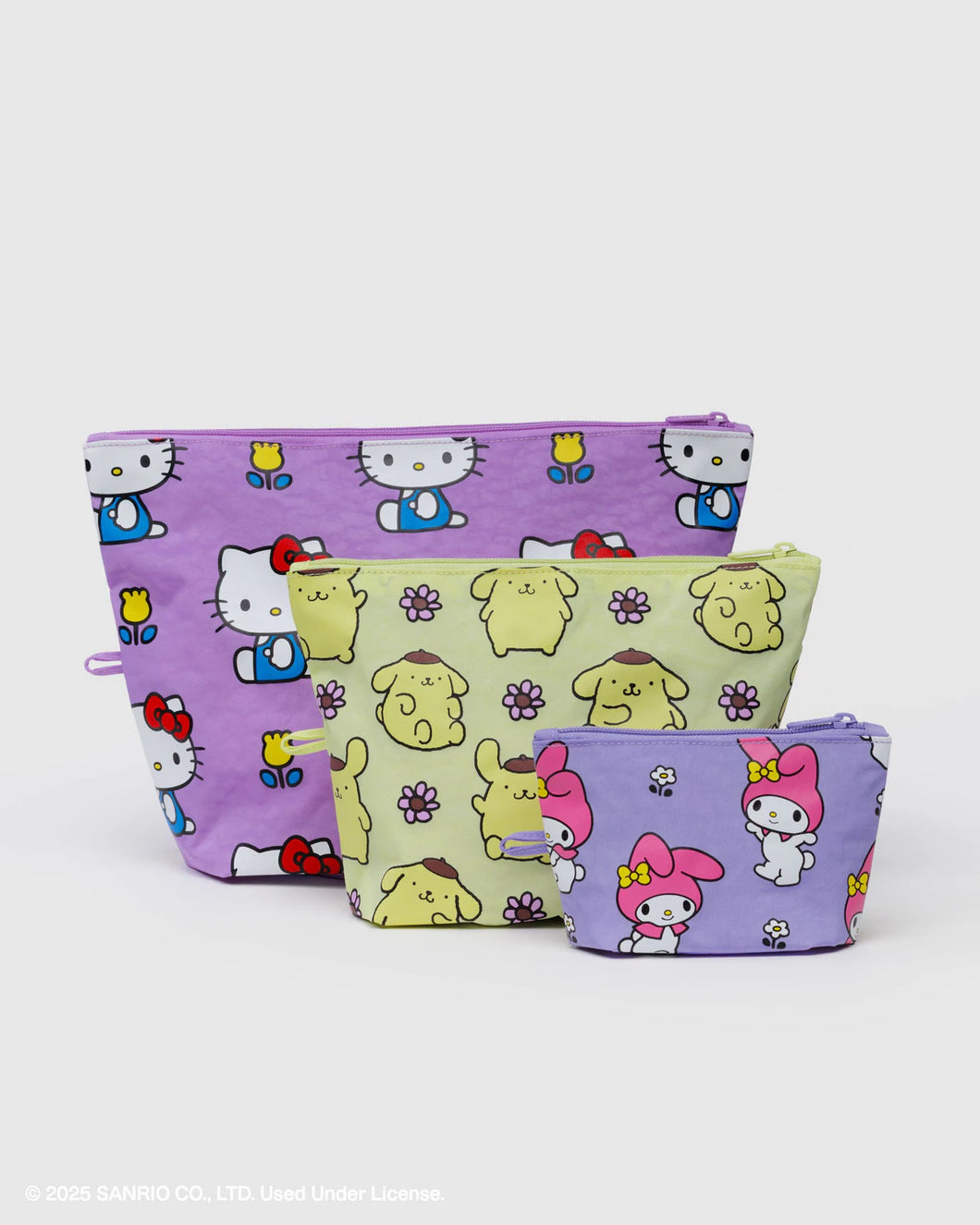 baggu - go pouch set - hello kitty florals - prebook arriving late october/early november