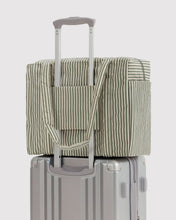 Load image into Gallery viewer, baggu - small cloud carry-on bag - sage stripe
