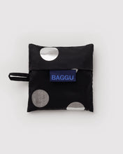 Load image into Gallery viewer, baggu - silver metallic polka dot - baby size
