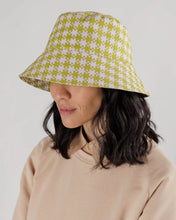 Load image into Gallery viewer, baggu bucket hat  - pixel gingham - pink pistachio - save 50%
