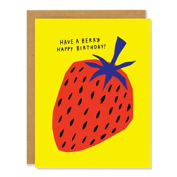 badger & burke -  berry birthday card