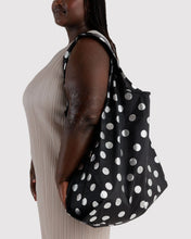 画像をギャラリービューアに読み込む, baggu  - silver metallic polka dot - big size
