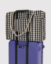 Load image into Gallery viewer, baggu - carry-on cloud - black &amp; cream gingham - COMING SOON
