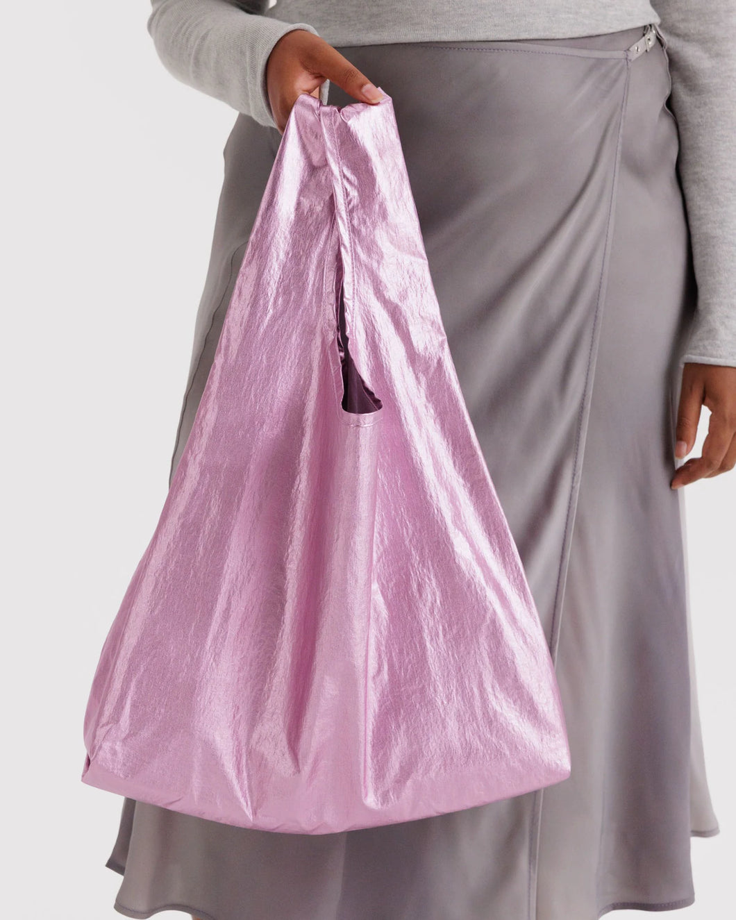 baggu - blush - metallic bag - standard size - prebook arriving early nov