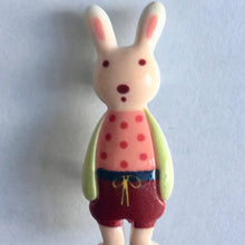 Load image into Gallery viewer, kitsch resin rabbit brooch
