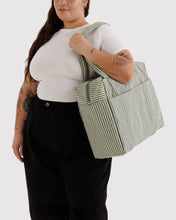 Load image into Gallery viewer, baggu - carry-on cloud - sage stripe
