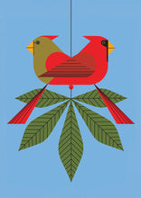 Load image into Gallery viewer, charley harper - cardinals consorting - boxed holiday cards

