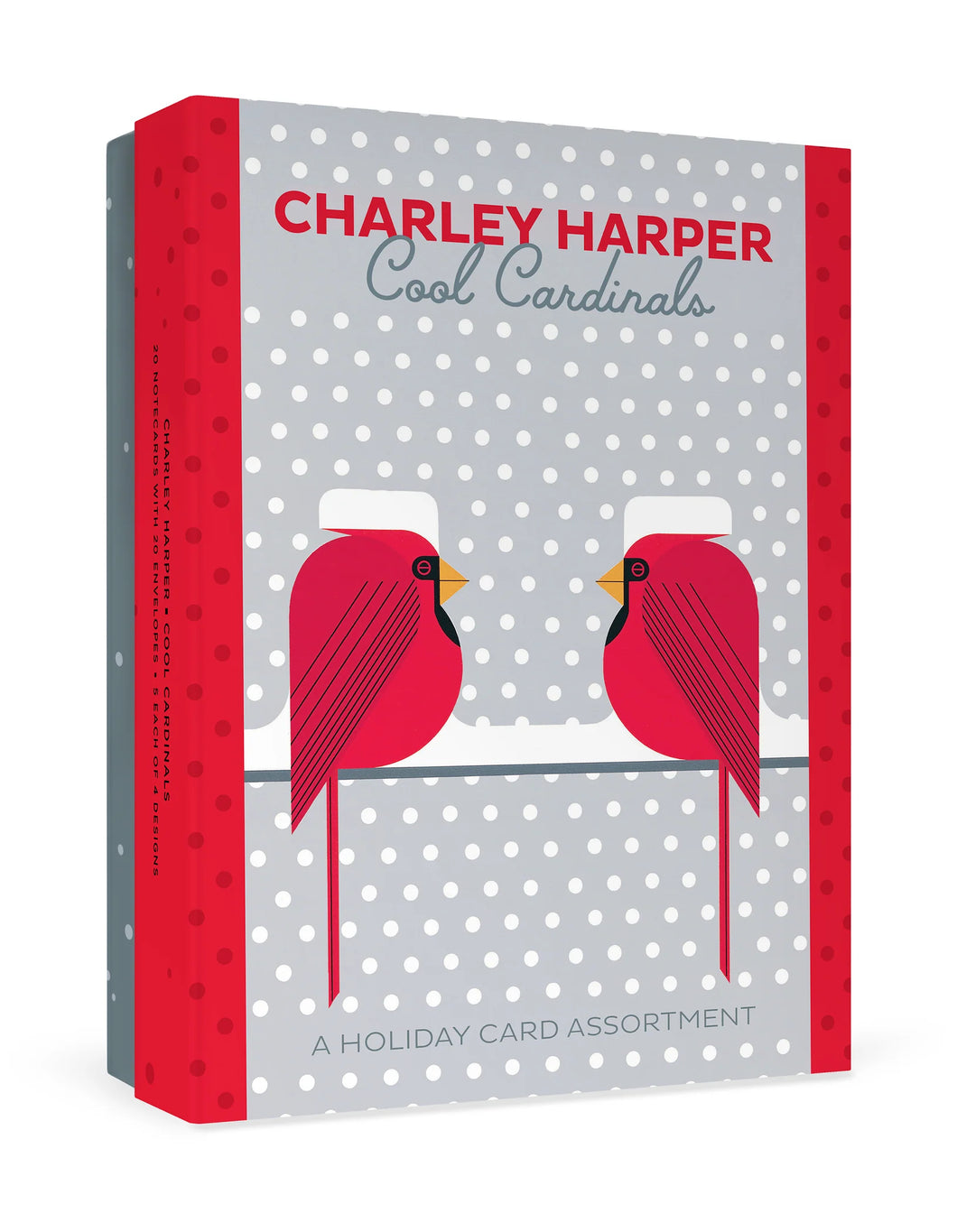 charley harper   - cool cardinals -  boxed holiday card assortment