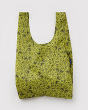 Load image into Gallery viewer, baggu -  chartreuse paisley - standard size
