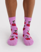 Load image into Gallery viewer, baggu - crew socks  -  cherries
