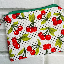 Load image into Gallery viewer, zip pouch - cherries
