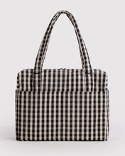 Load image into Gallery viewer, baggu - carry-on cloud - black &amp; cream gingham - COMING SOON
