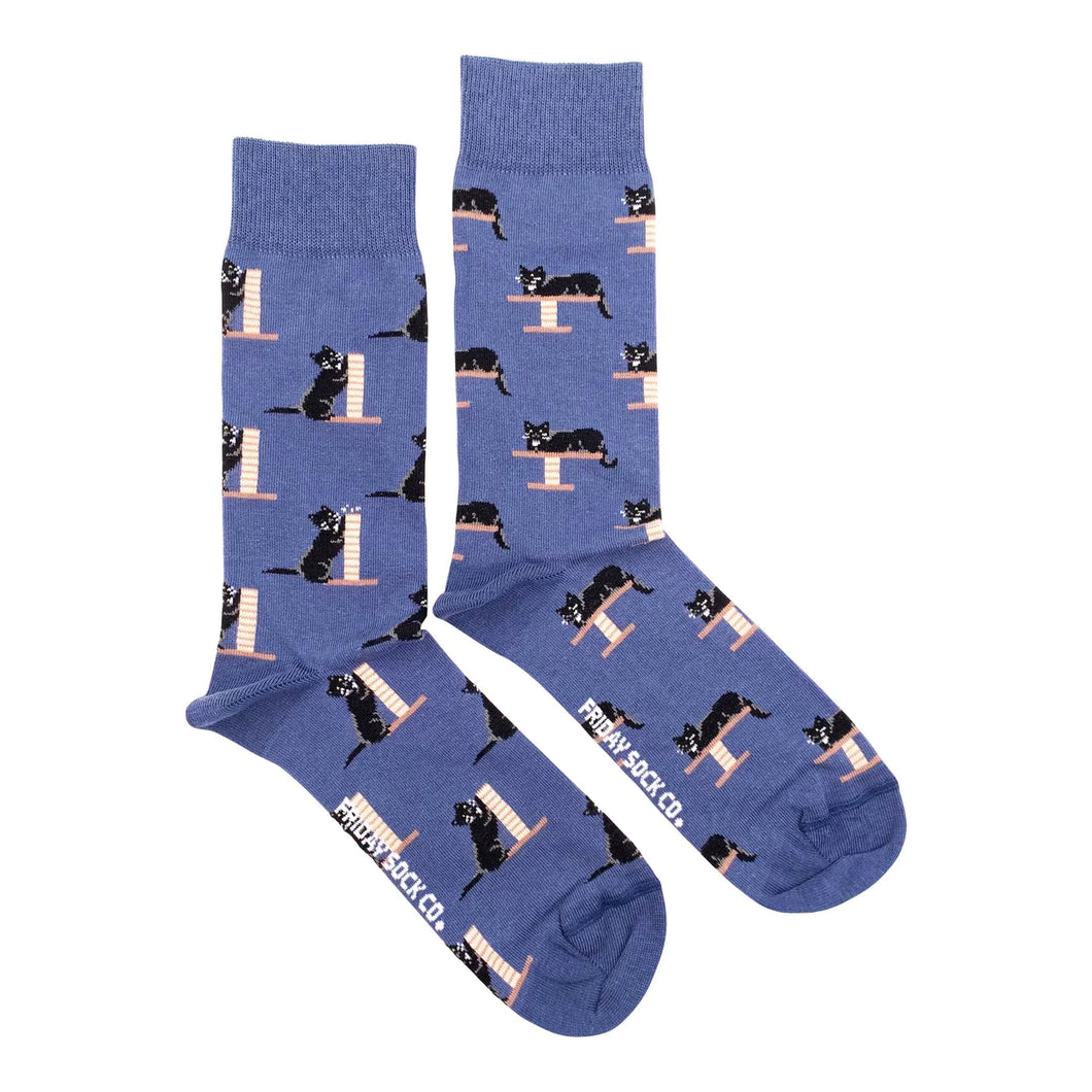 men's socks - cozy cats