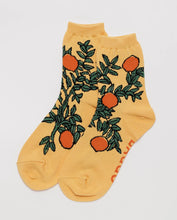 Load image into Gallery viewer, baggu  - crew socks - orange tree
