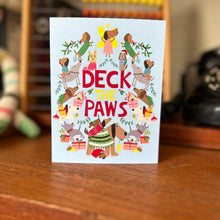 Load image into Gallery viewer, happy holidays - paws card
