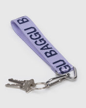 Load image into Gallery viewer, baggu - logo keychain - dusty lilac - prebook arriving late oct/early nov
