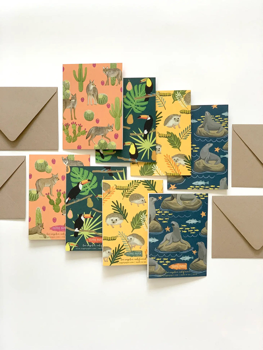 yeppie paper - animals boxed notes