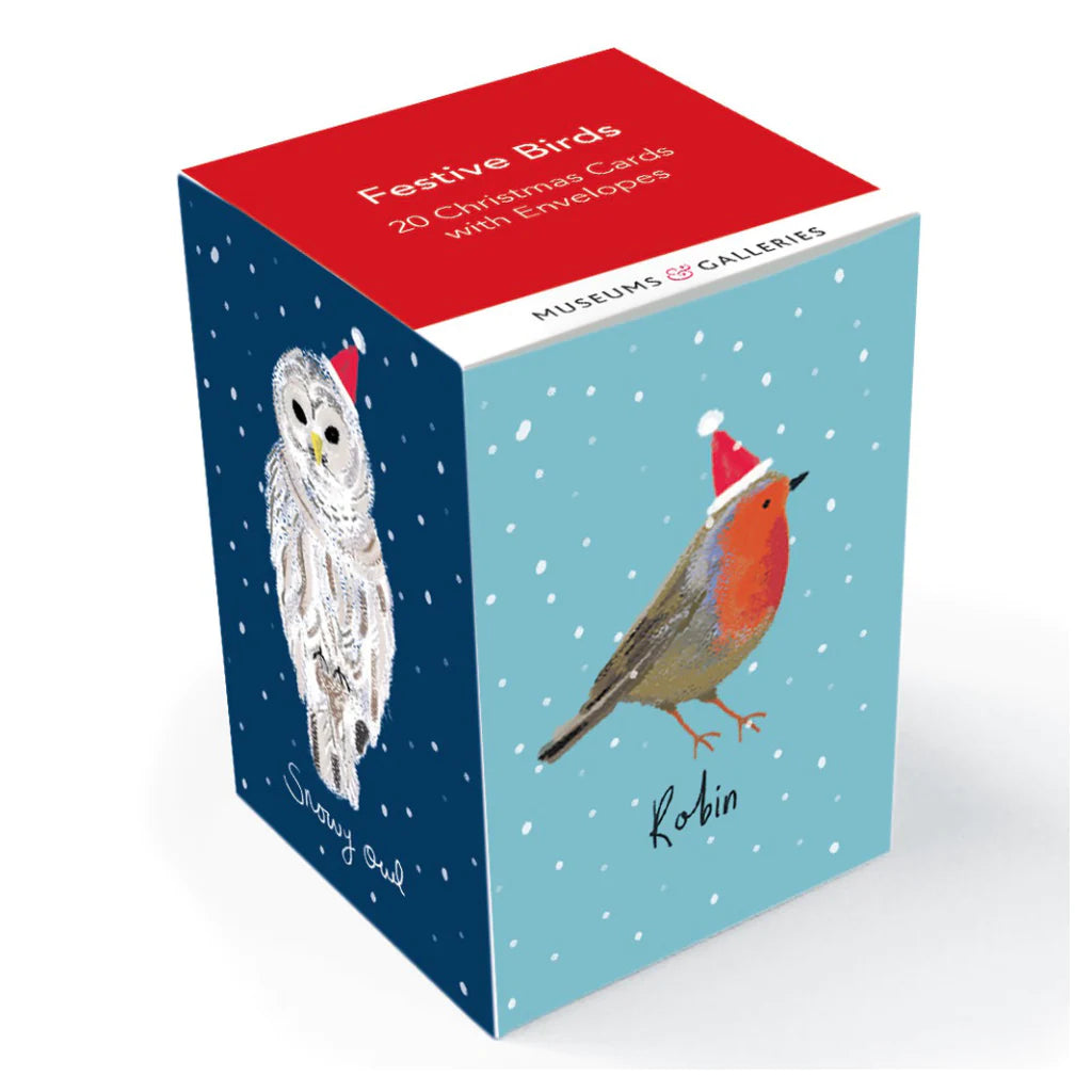 festive birds - mini cards - save 50%