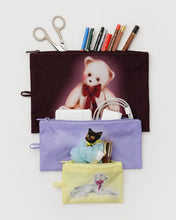 Load image into Gallery viewer, baggu -  flat pouch set - fancy animals - prebook arriving late oct/early nov
