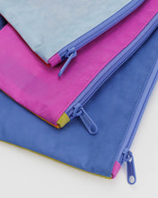 Load image into Gallery viewer, baggu  flat pouch set - vacation colour block - prebook arriving early may

