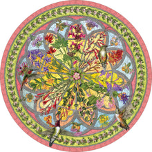 Load image into Gallery viewer, erin e. hunter -  floral compass puzzle - 500pc round
