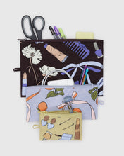 Load image into Gallery viewer, baggu -  flat pouch set - get ready with me  - prebook arriving late oct/early nov
