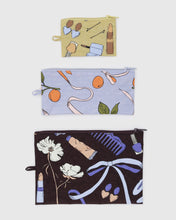 Load image into Gallery viewer, baggu -  flat pouch set - get ready with me  - prebook arriving late oct/early nov
