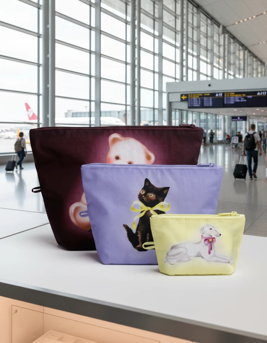baggu - go pouch set - fancy animals - prebook arriving late oct/early nov