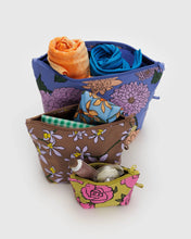Load image into Gallery viewer, baggu - go pouch set - garden flowers
