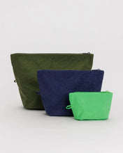 Load image into Gallery viewer, baggu - go pouch set - marine
