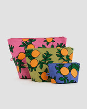 Load image into Gallery viewer, baggu - go pouch set - orange trees

