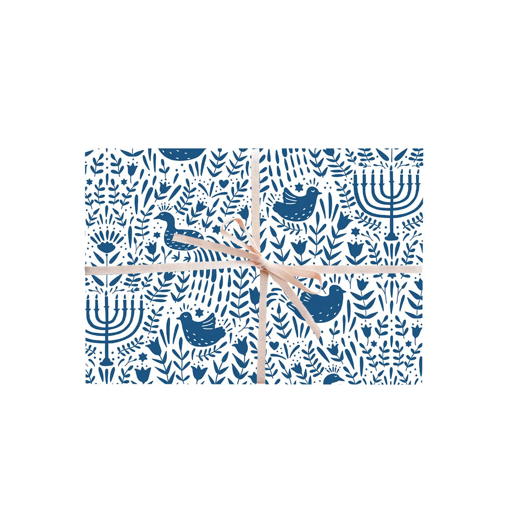 Hanukkah gift wrap sheet - save 50%