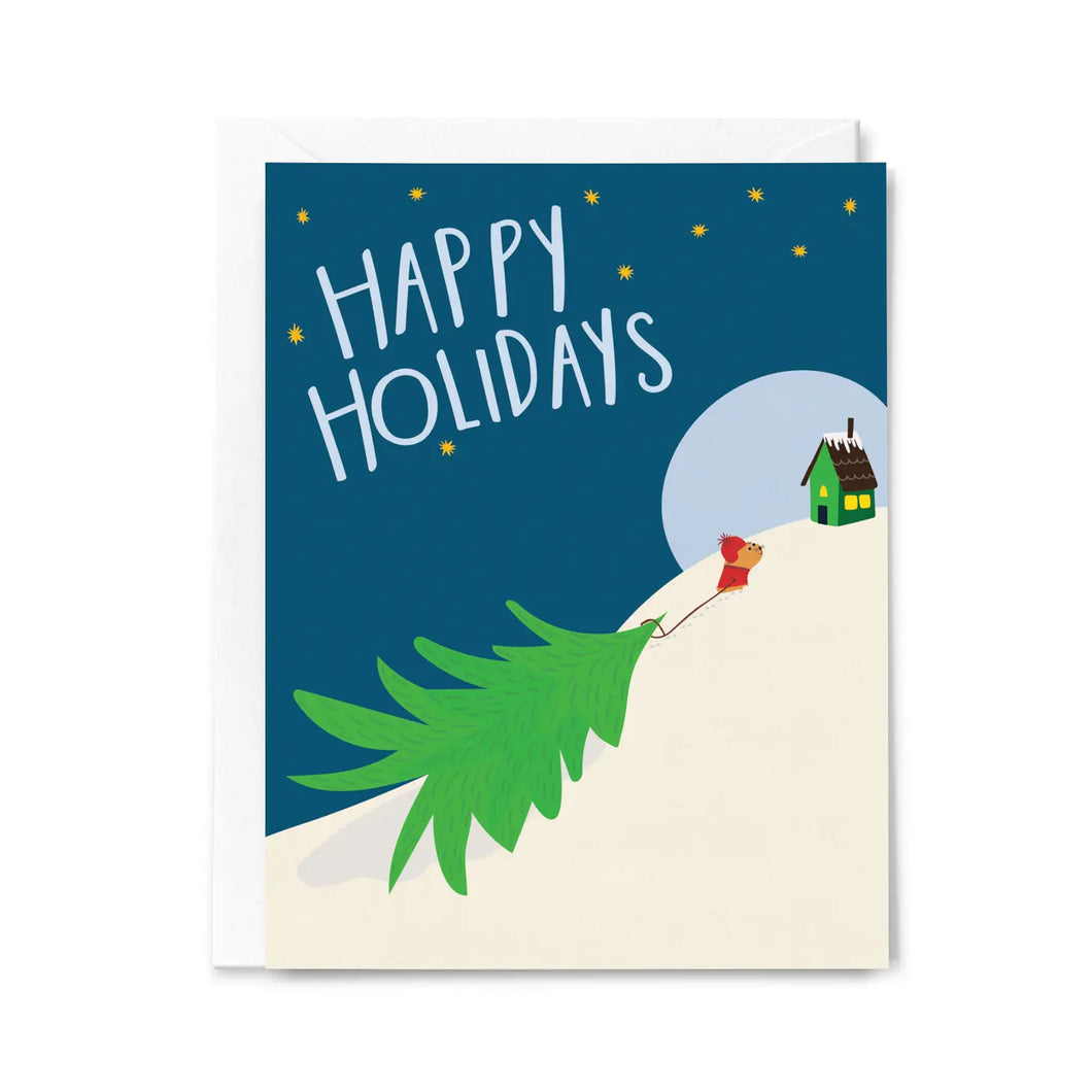 happy holidays - almost home card