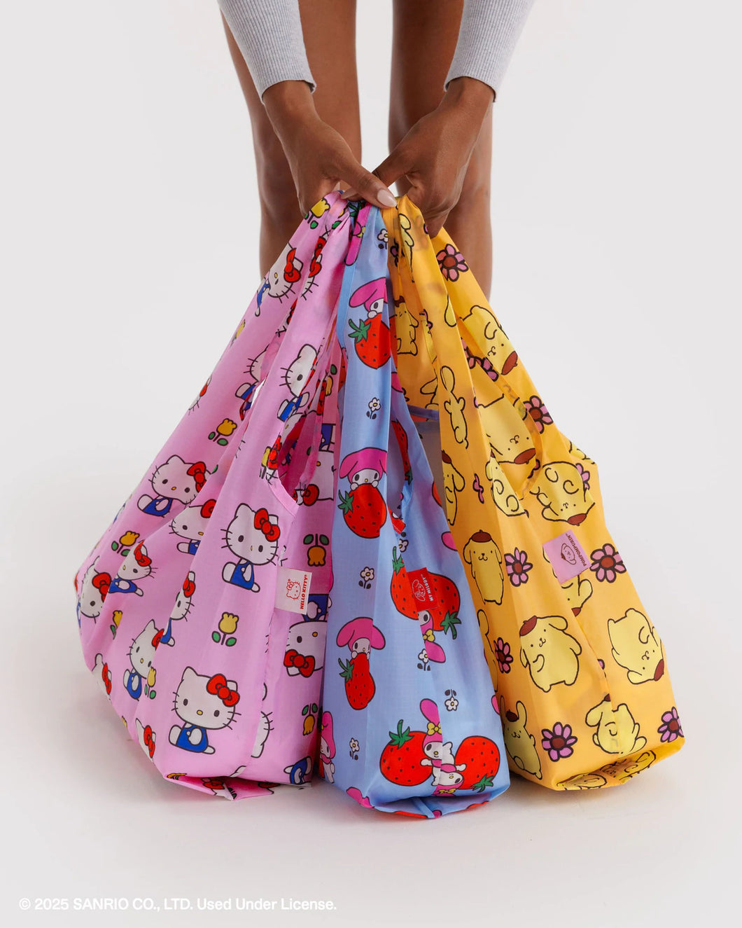 baggu - hello kitty & friends florals - set of 3 standard bags - prebook arriving early nov