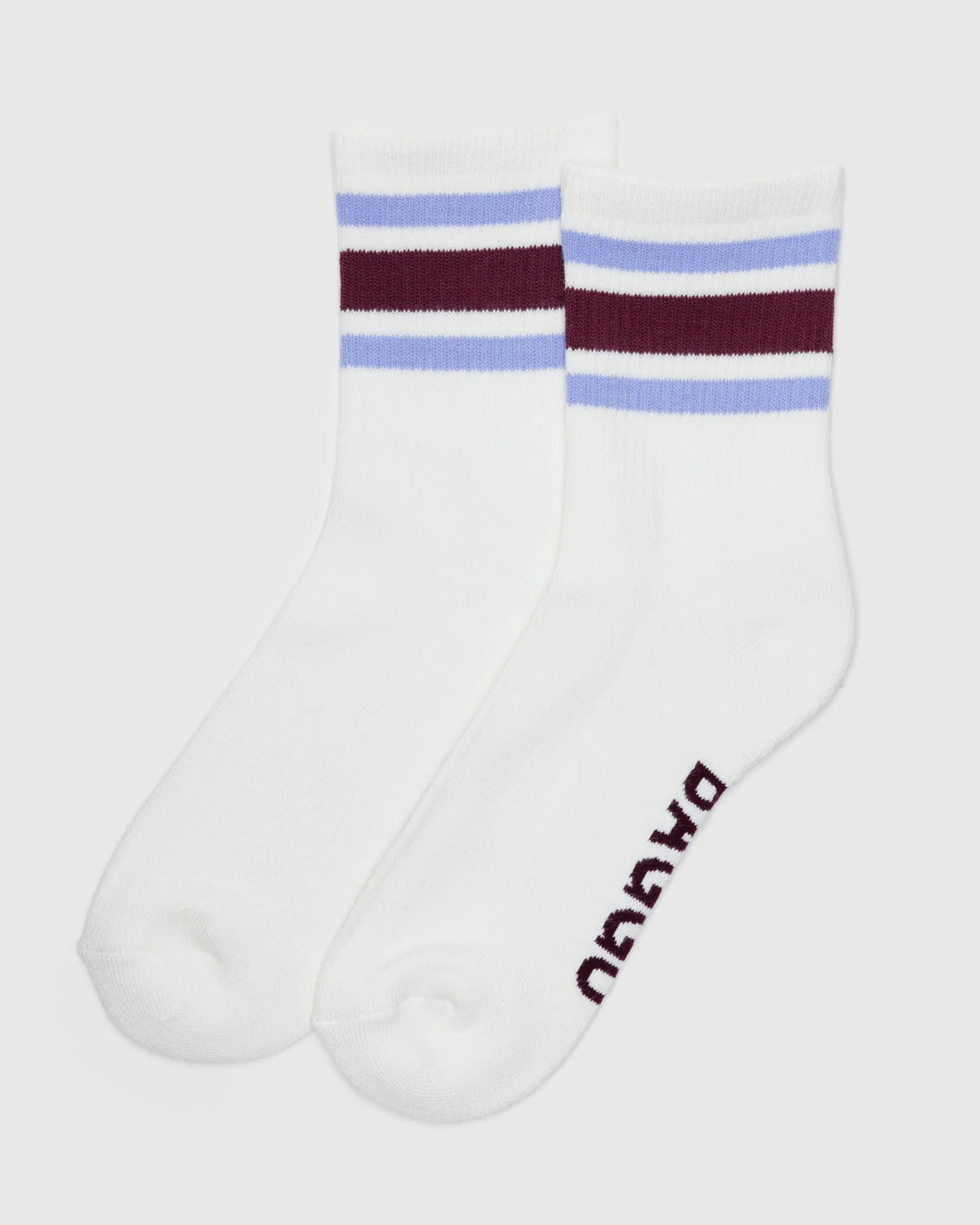 baggu - ivory striped socks - prebook arriving late oct/early nov