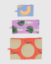 Load image into Gallery viewer, baggu -  flat pouch set - Japanese produce - prebook arriving late oct/early nov
