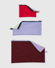 Load image into Gallery viewer, baggu -  flat pouch set - kaleidoscope mix  - prebook arriving late oct/early nov
