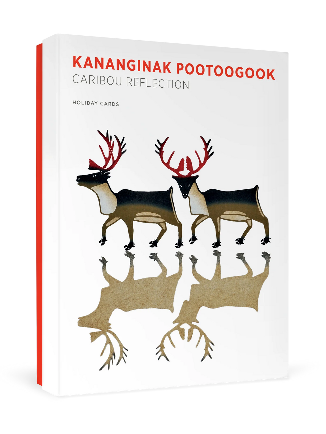 kananginak pootoogook - caribou reflection - boxed holiday cards