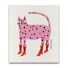 Load image into Gallery viewer, badger &amp; burke - kitty cowboy -  Swedish dishcloth
