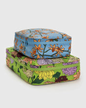 Load image into Gallery viewer, baggu - large  packing cube set -  garden flowers
