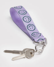 Load image into Gallery viewer, baggu - logo keychain - lilac happy  - prebook arriving late oct/early nov
