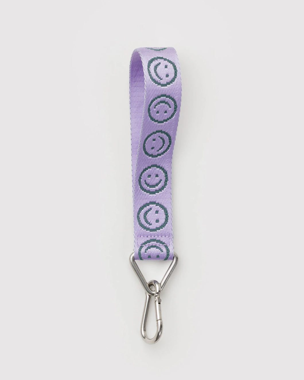 baggu - logo keychain - lilac happy  - prebook arriving late oct/early nov