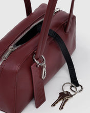 Load image into Gallery viewer, baggu - small recycled leather bowler - mahogany  - prebook arriving late oct/early nov
