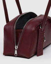 Load image into Gallery viewer, baggu - small recycled leather bowler - mahogany  - prebook arriving late oct/early nov
