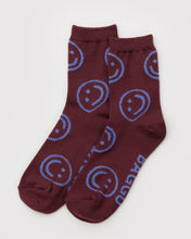 Load image into Gallery viewer, baggu - socks - mahogany happy - prebook arriving late oct/early nov
